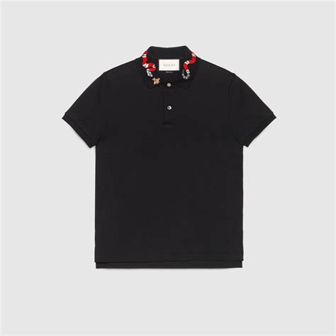 gucci polo white shirt cheap|gucci snake and bee polo.